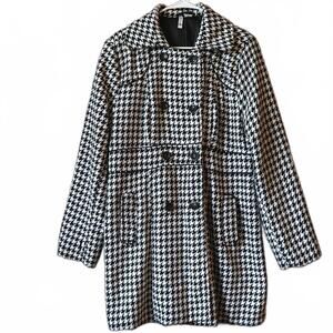 Voice Y2K Houndstooth Peacoat Black and‎ White Size Extra Lg